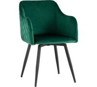 Стул с подлокотниками Stool Group Ника велюр, зеленый