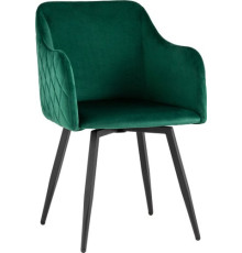 Стул с подлокотниками Stool Group Ника велюр, зеленый