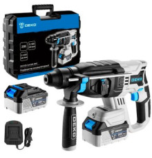 Перфоратор Deko ZKCH20 084-1042 с 2-мя АКБ, кейс