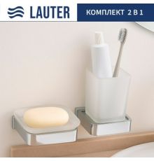 Набор аксессуаров для ванной Lauter 21SH7061 + 21SH7051 Chrome, 2 предмета