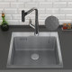 Кухонная мойка Roxen Snake 560220-50-S 50*48 сатин/текстурная поверхность с коландером и дозатором
