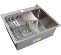 Кухонная мойка Wisent WS-36045D/GER013 с сифоном, дозатором и коландером