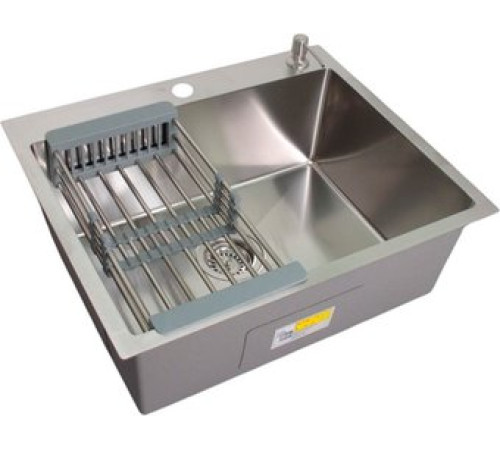 Кухонная мойка Wisent WS-36045D/GER013 с сифоном, дозатором и коландером