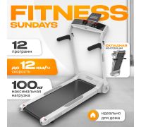 Электрическая беговая дорожка Sundays Middle Line S02 белый