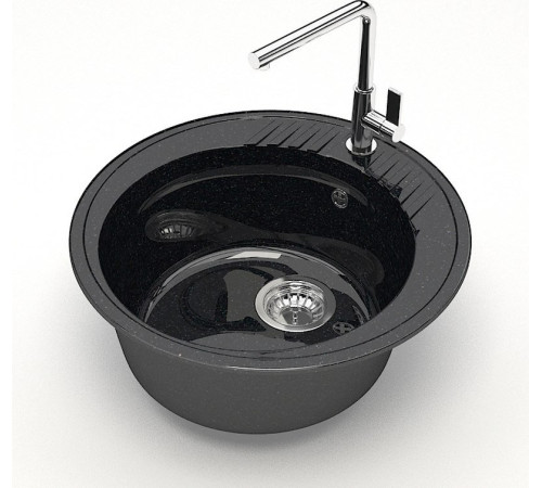 Кухонная мойка MARRBAXX Карельский камень модель 6/Q4 F006Q004 черный