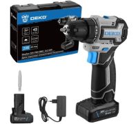 Дрель-шуруповерт Deko Sharker 20V PRO 084-1035 с 2-мя АКБ, кейс