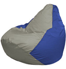 Кресло-мешок Flagman Груша Мини L Г0.1-345 серый/синий