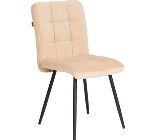 Стул TetChair Medeo велюр молочный/черный