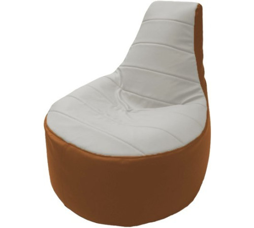 Кресло-мешок Flagman Трон Т1.3-22 белый/оранжевый