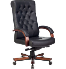 Кресло Бюрократ T-9928WALNUT черный