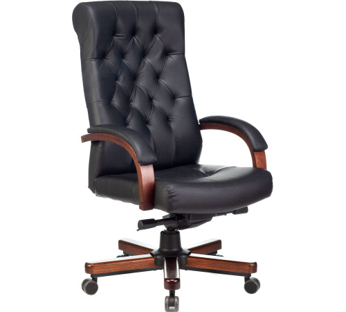 Кресло Бюрократ T-9928WALNUT черный