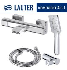 Смеситель Lauter Comfort 21YH40400 с лейкой Relexa Fleur 21S00126