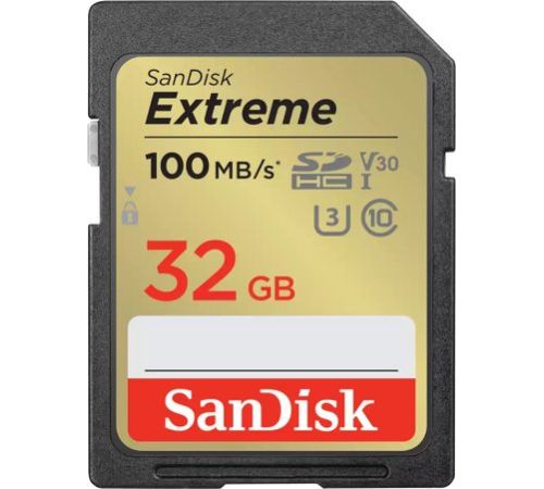 Карта памяти SanDisk Extreme SDHC SDSDXVT-032G-GNCIN 32GB