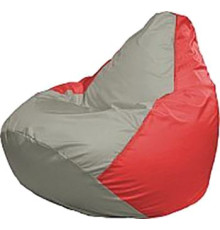 Кресло-мешок Flagman Груша Медиум Г1.1-332 серый/красный