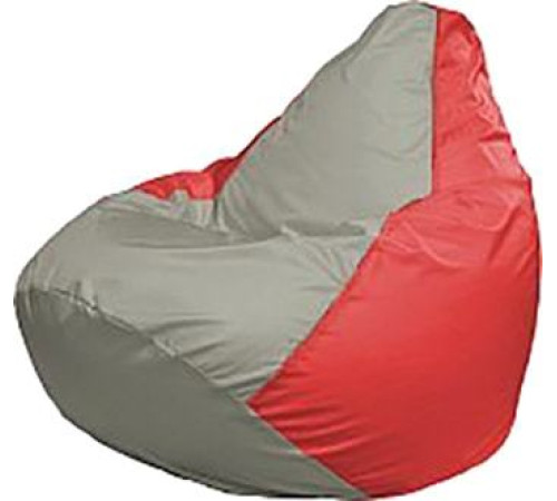 Кресло-мешок Flagman Груша Медиум Г1.1-332 серый/красный
