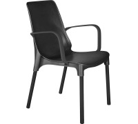 Стул с подлокотниками Sheffilton SHT-S76 черный муар