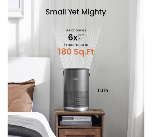 Очиститель воздуха SmartMi Air Purifier P1 ZMKQJHQP11 международная версия, темно-серый