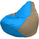 Кресло-мешок Flagman Груша Макси Г2.1-271 бежевый темный/голубой