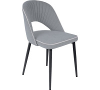 Стул Табурет Монро CF 041 16 серый/кант 15 светло-серый/черный каркас