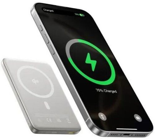 Внешний аккумулятор Baseus PicoGo AM41 Ultra-Slim Qi2 Magnetic Power Bank 10000mAh титановый