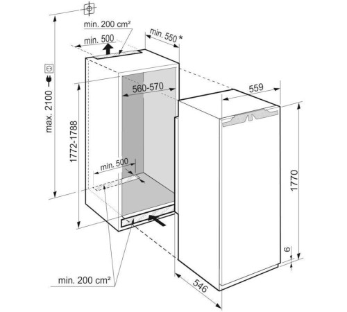 Однокамерный холодильник Liebherr IRe 5100 Pure