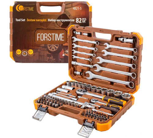 Универсальный набор инструментов Forstime FT-4821-5 82 предмета