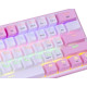 Клавиатура Redragon Fizz розовый/белый