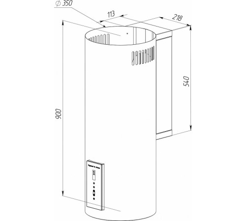 Кухонная вытяжка Zigmund & Shtain K 146.4 W