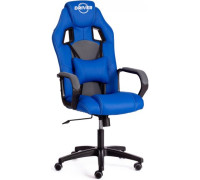 Игровое геймерское кресло TetChair Driver ткань синий/серый 36-39/TW-12