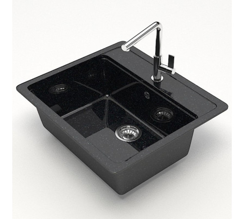 Кухонная мойка MARRBAXX Карельский камень модель 9/Q4 F009Q004 черный