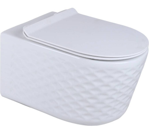 Унитаз подвесной Roxen Vine Tornado в комплекте с инсталляцией StounFix Dual Fresh 6 в 1 979005 кнопка: серый гранит