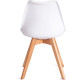 Стул TetChair Tulip дерево/пластик/экокожа белый