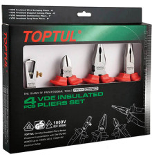 Набор пассатижей Toptul GAAE0406 4 предмета