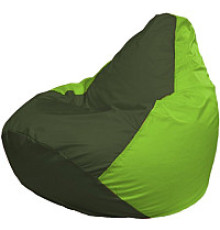 Кресло-мешок Flagman Груша Мега XXXL Г3.1-55 темно-оливковый/салатовый