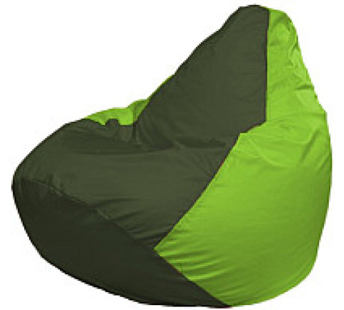 Кресло-мешок Flagman Груша Мега XXXL Г3.1-55 темно-оливковый/салатовый