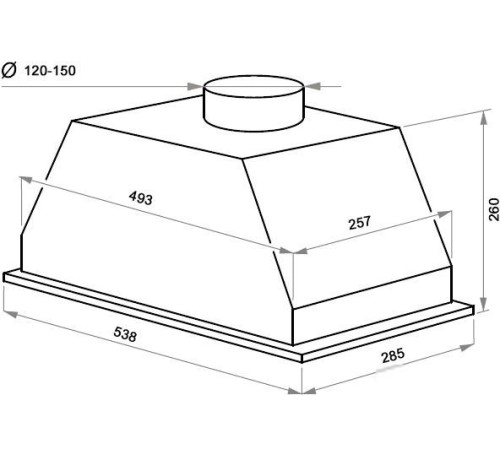 Кухонная вытяжка MAUNFELD Urania 53 нержавеющая сталь