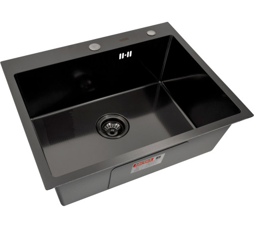 Кухонная мойка ARFEKA Eco AR 600*500 Black PVD Nano Decor Millet Grains