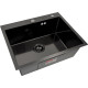 Кухонная мойка ARFEKA Eco AR 600*500 Black PVD Nano Decor Millet Grains