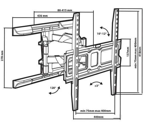 Кронштейн для телевизора Tuarex OLIMP-407