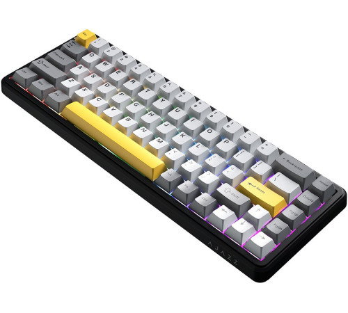 Клавиатура Ajazz AK680 Max 8+1K черный/серый/желтый
