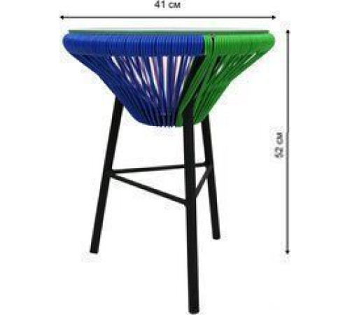 Набор садовой мебели Garden Story Акапулько AC-MT003 черный/синий/фиолетовый/зеленый