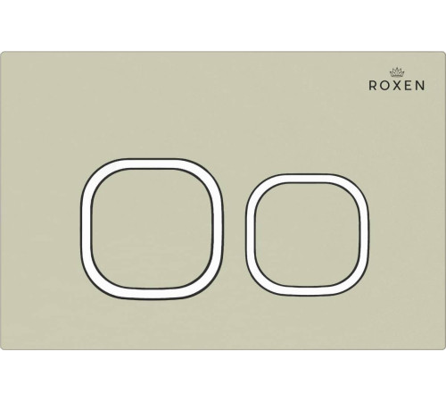 Унитаз подвесной Roxen Vine Tornado в комплекте с инсталляцией StounFix Dual Fresh 6 в 1 979018 кнопка: бежевый