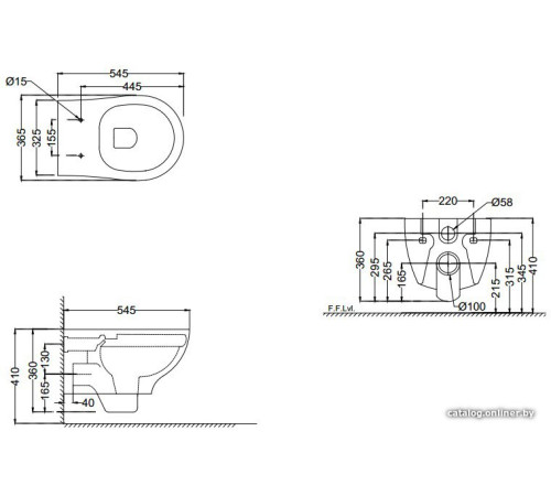 Унитаз подвесной Jaquar CNS-WHT-961SPP