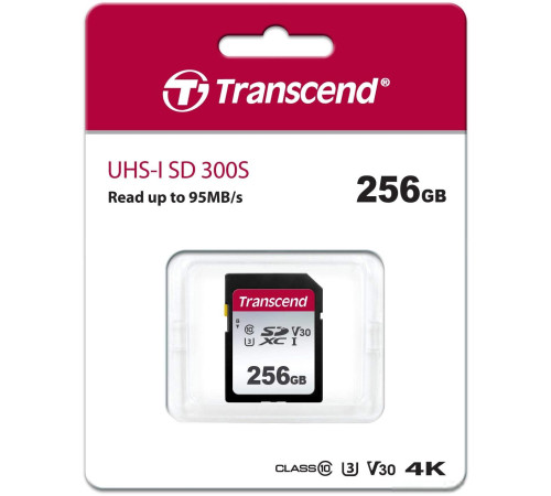 Карта памяти Transcend SDXC 300S 256GB