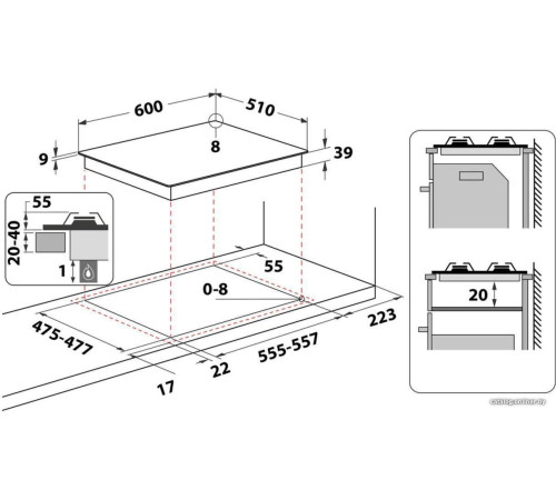 Варочная панель Whirlpool GMT 6422 OW