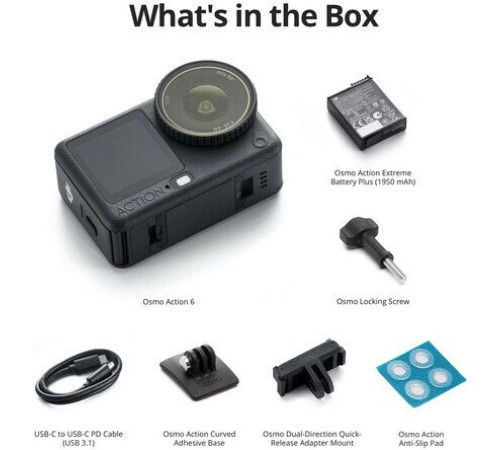 Экшен-камера DJI Osmo Action 6 Standard Combo