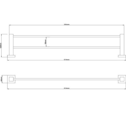 Держатель для полотенца Lauter 21SH6021 Chrome