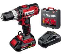 Дрель-шуруповерт Зубр Мастер ДШЛ-145-21 с 1-м АКБ, кейс