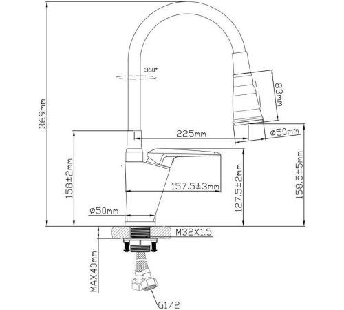 Смеситель AV Engineering AVPOS4-A172-141