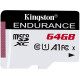 Карта памяти Kingston High Endurance microSDXC 64GB